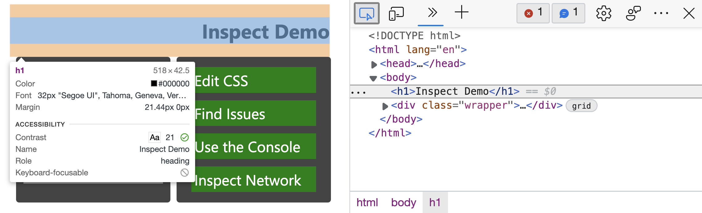 如何激活DevTools审查元素工具？（Edge网页开发者F12审查元素调试模式）