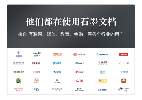 石墨文档，就是协同办公，完整办公套件，覆盖各类业务场景